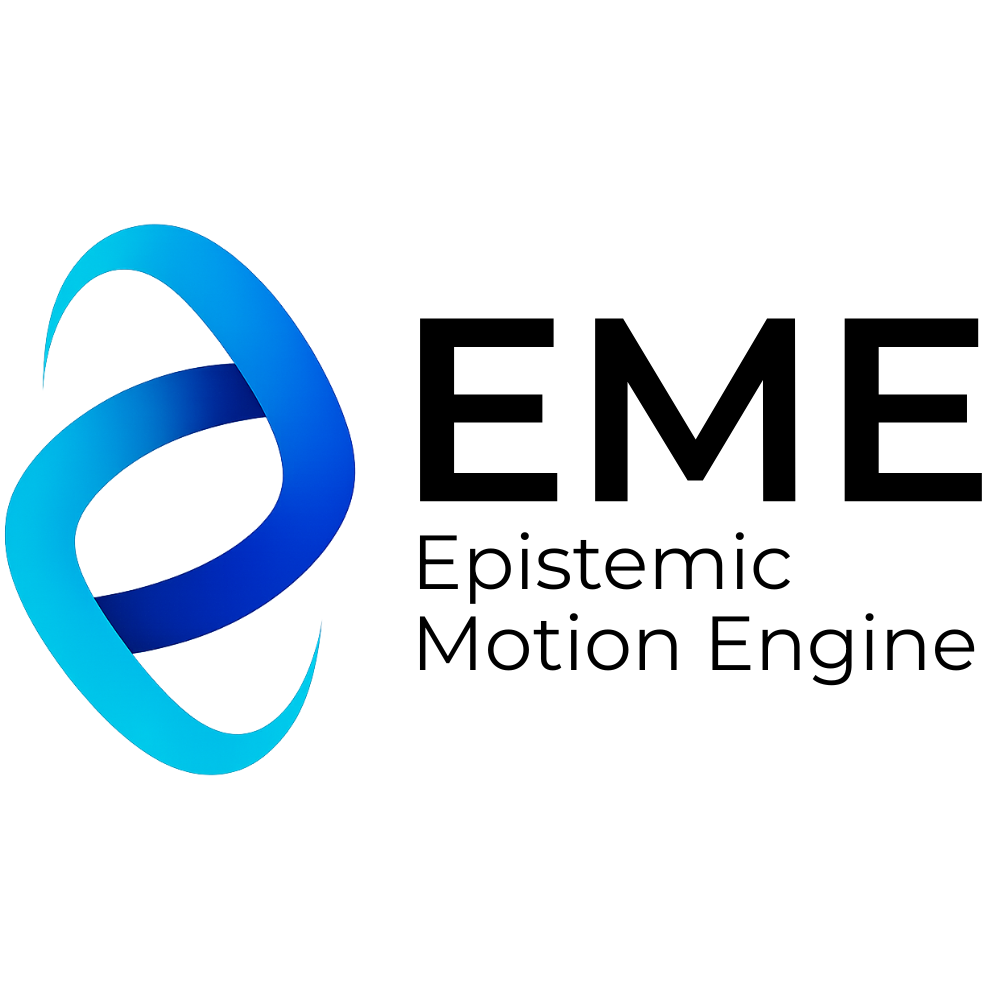 EME Epistemic Motion Engine - Recursive AI Thinking Platform Logo